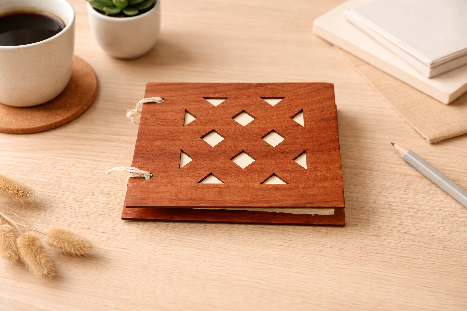 carnet crochet acajou