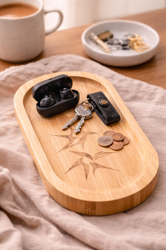 Valse d’hirondelles – bambou vide-poche