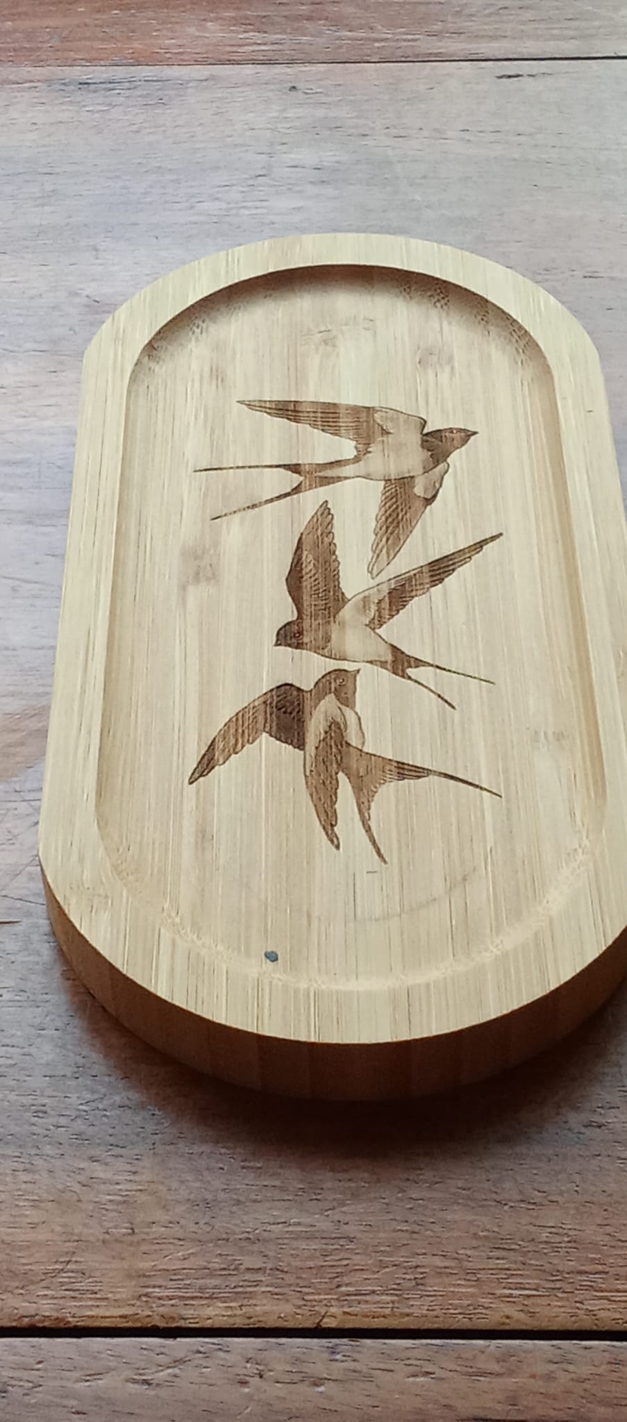 Valse d’hirondelles – bambou vide-poche