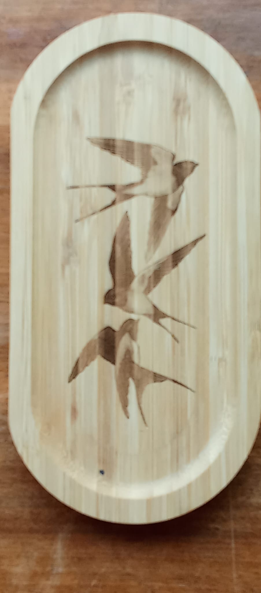 Valse d’hirondelles – bambou vide-poche